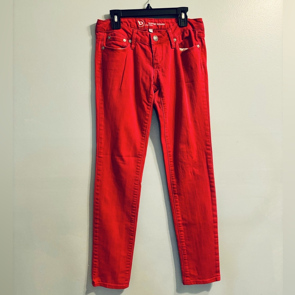 Bullhead, low rise pink skinny jeans